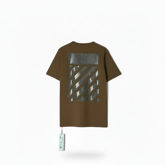 Playera Off-White Diag Tab